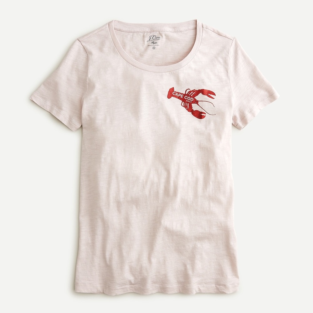 NWT JCrew Vintage cotton Cape Cod lobster T-shirt. Size Small.